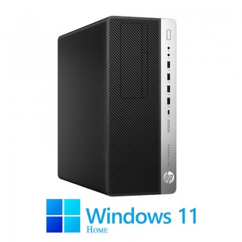 Calculatoare HP EliteDesk 800 G4 MT, Hexa Core i5-9500, 16GB DDR4, SSD, Win 11 Home