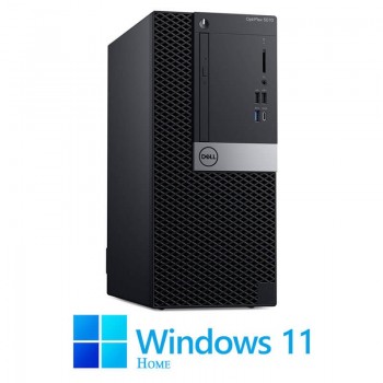 Calculator Dell OptiPlex 5070 MT, Hexa Core i7-8700, 16GB, 256GB SSD, Win 11 Home