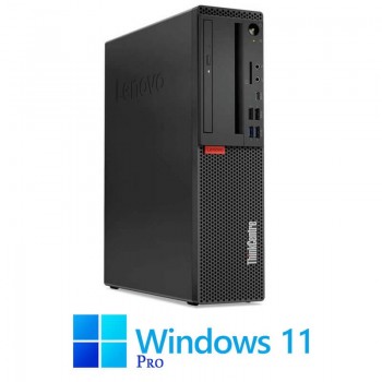 Calculator Lenovo M720s SFF, Quad Core i3-8100, 8GB DDR4, 256GB SSD, Win 11 Pro