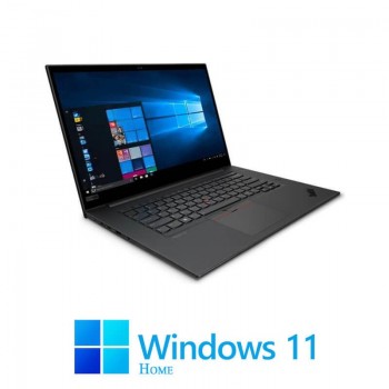 Laptop Lenovo P1 Gen 3, i7-10875H, SSD, Display NOU 4K, Quadro T1000, Win 11 Home