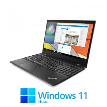 Laptop Lenovo T580, Quad Core i7-8650U, 16GB DDR4, SSD, Display NOU, Win 11 Home
