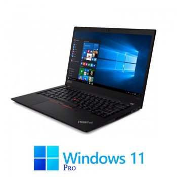Laptop Touchscreen Lenovo T490s, i5-8365U, 16GB DDR4, Display NOU, Win 11 Pro