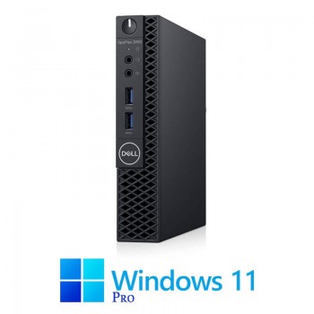Mini PC Dell OptiPlex 3060, Hexa Core i5-9400T, 8GB DDR4, 256GB SSD, Win 11 Pro