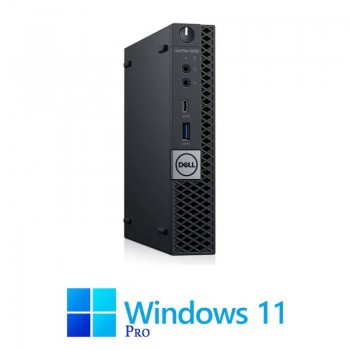 Mini PC Dell OptiPlex 5060, Quad Core i3-8100T, 8GB DDR4, 128GB SSD, Win 11 Pro