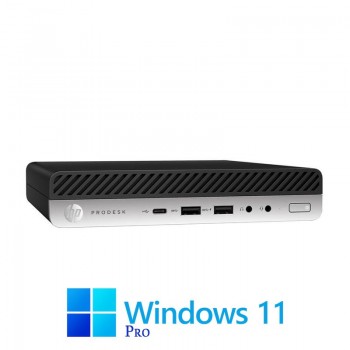 Mini PC HP ProDesk 600 G5, Hexa Core i5-9600T, 16GB DDR4, 512GB SSD, Win 11 Pro