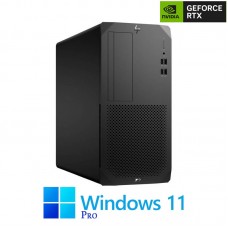 PC Gaming HP Z2 G5 Tower, Octa Core i7-10700, 32GB, RTX 2070 8GB, Win 11 Pro