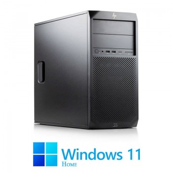 Workstation HP Z2 G4 Tower, Hexa Core i5-8500, 16GB DDR4, 256GB SSD, Win 11 Home